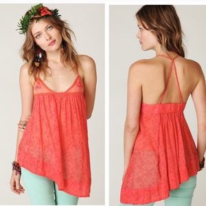 NWT FREE PEOPLE NEW ROMANTICS BRAND BOHO TANK TOP XS